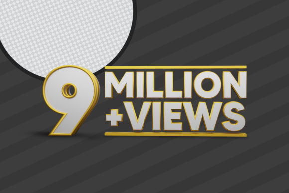 9 Million Views 3D Render Premium PSD: A Practical Evaluation for Digital Creators