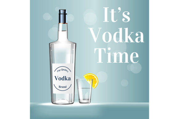 It's Vodka Time Realistic Vector Product