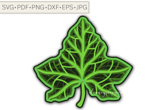 Ivy Leaf Multi-layer Mandala Design for Creators