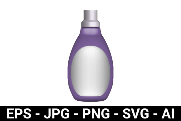 Laundry Perfume Bottle 3D Mockup: Elevate Your Product Presentation