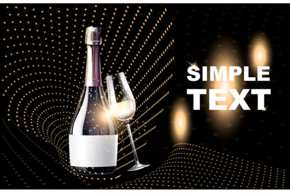 Light Wine Realistic Vector Product Ads