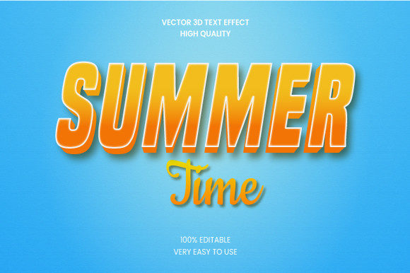 Summer 3D Text Effect Graphic: Elevating Your Visual Identity