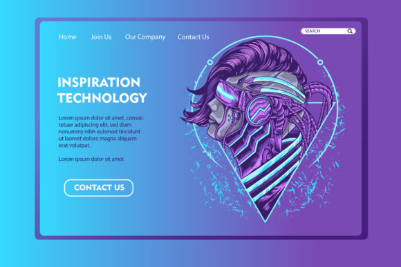 Technology Landing Page Template: Elevate Your Digital Presence with 3D Conceptual Design