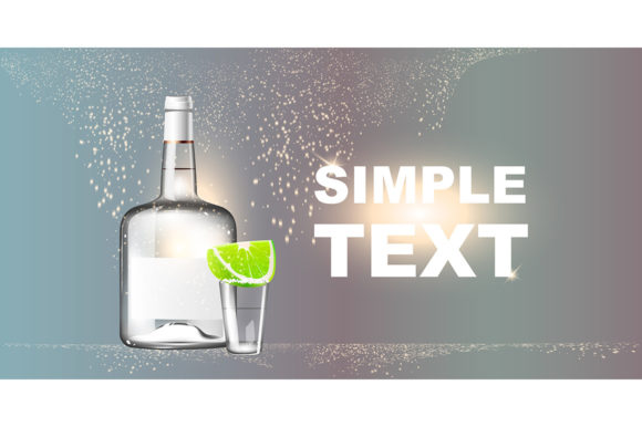 Tequila Realistic Vector Product Ads